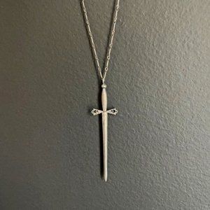 Blood Milk Jewels - Ace of Swords Tarot Necklace: Part II - sterling silver
